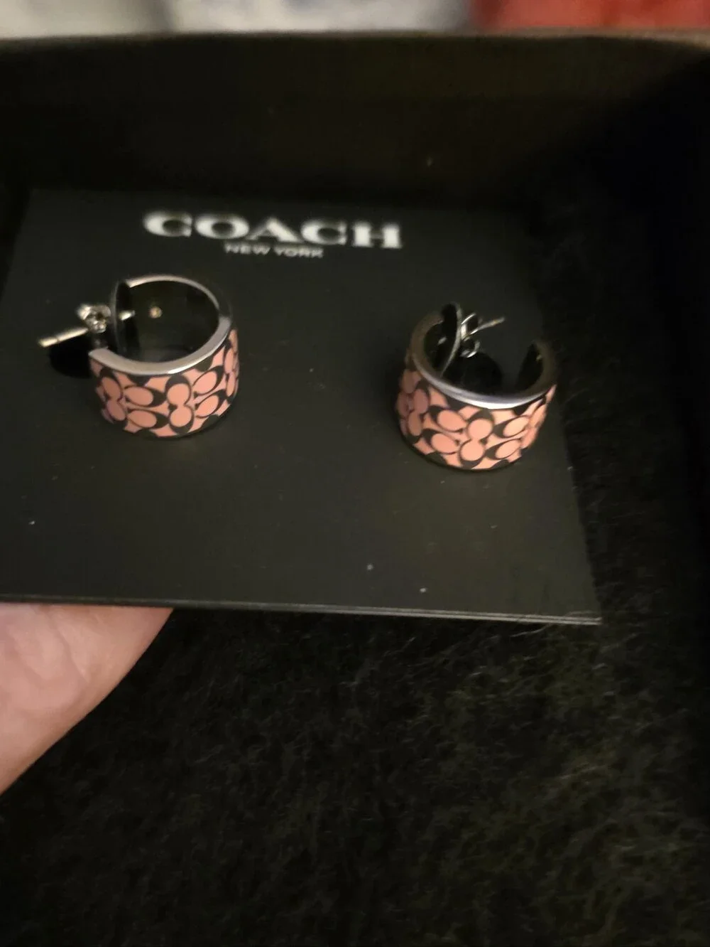 COACH Huggie EARRINGS/ BNWT